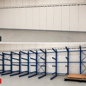 Installation d&rsquo;un rayonnage cantilever pour optimiser le stockage des charges longues